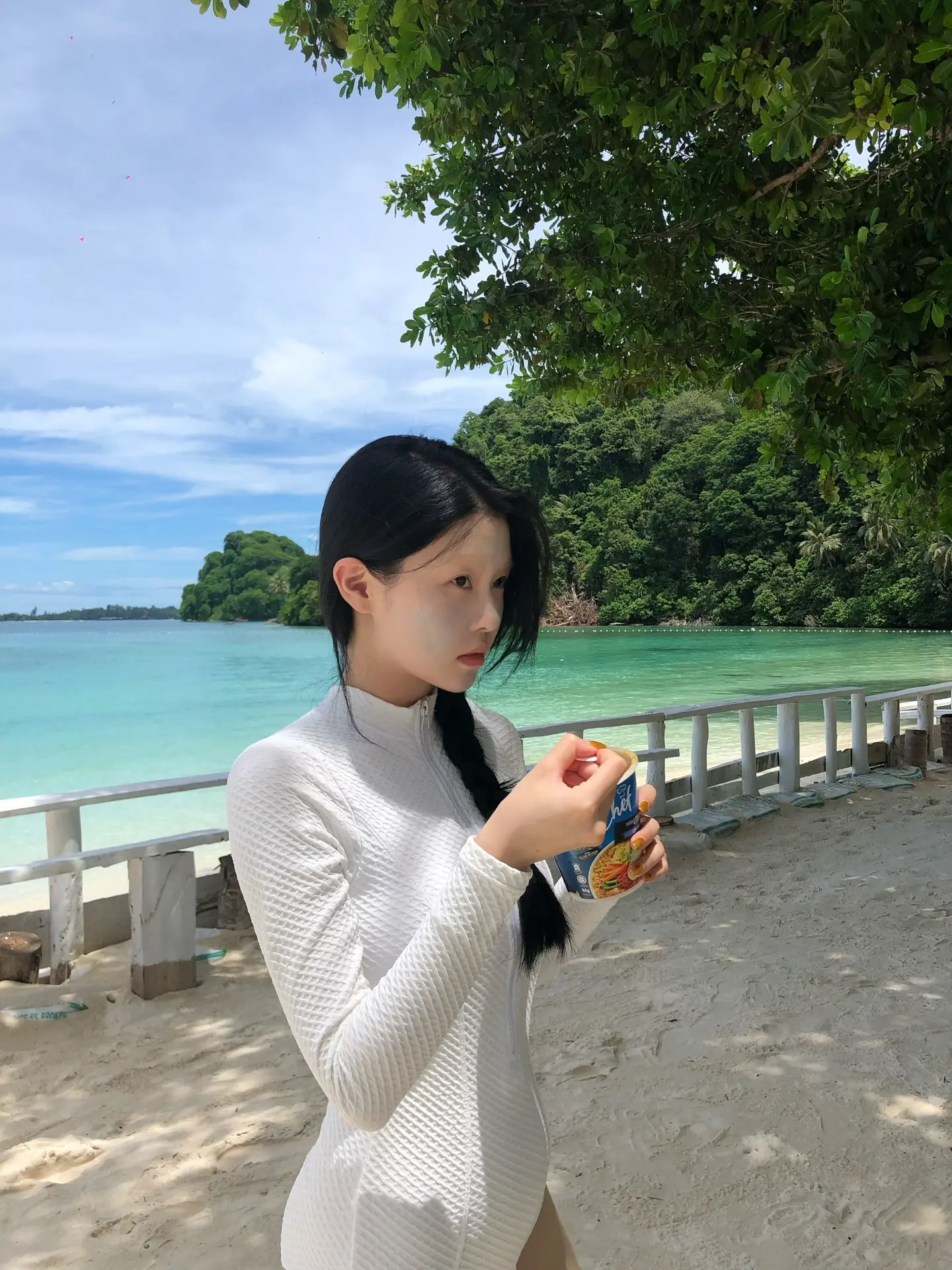 萤火虫、海边、日落、我和你