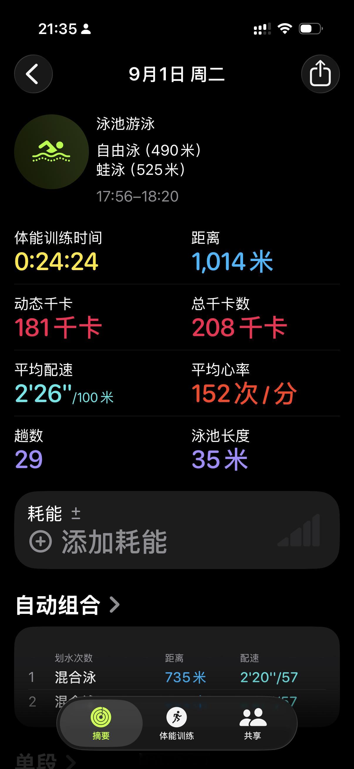 嘿嘿嘿！我游完完全不喘气的！其实可以更快的，， ​​​