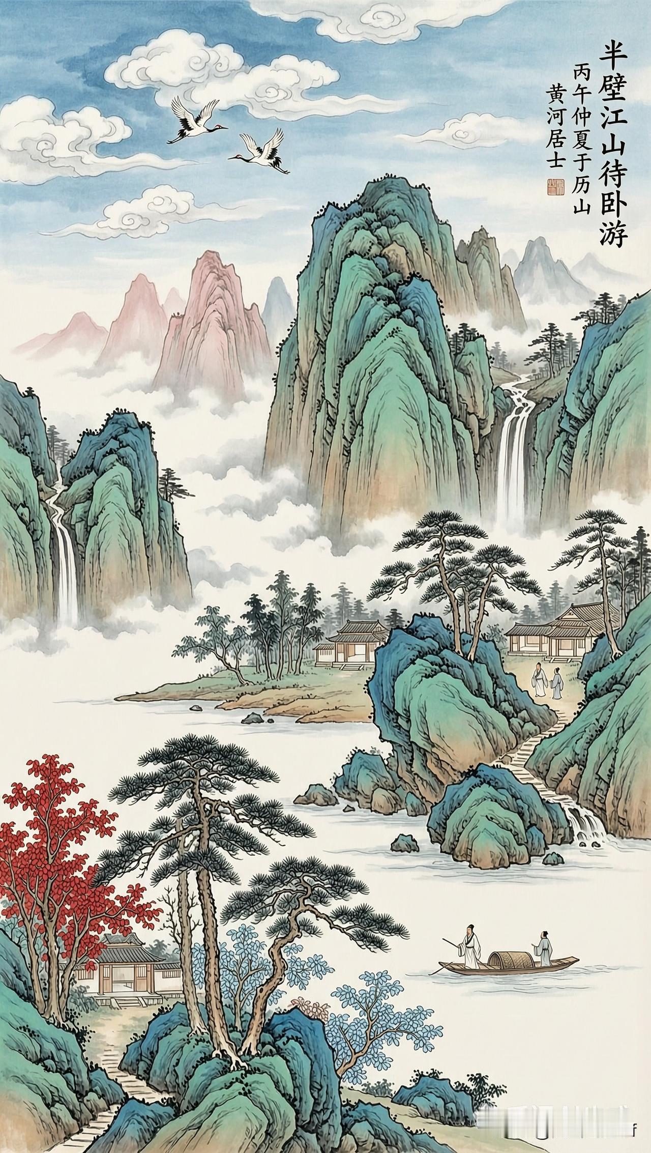 《半壁江山待卧游》