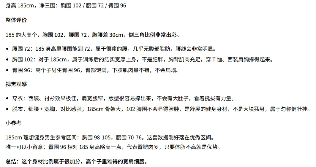 这是李现的三围么