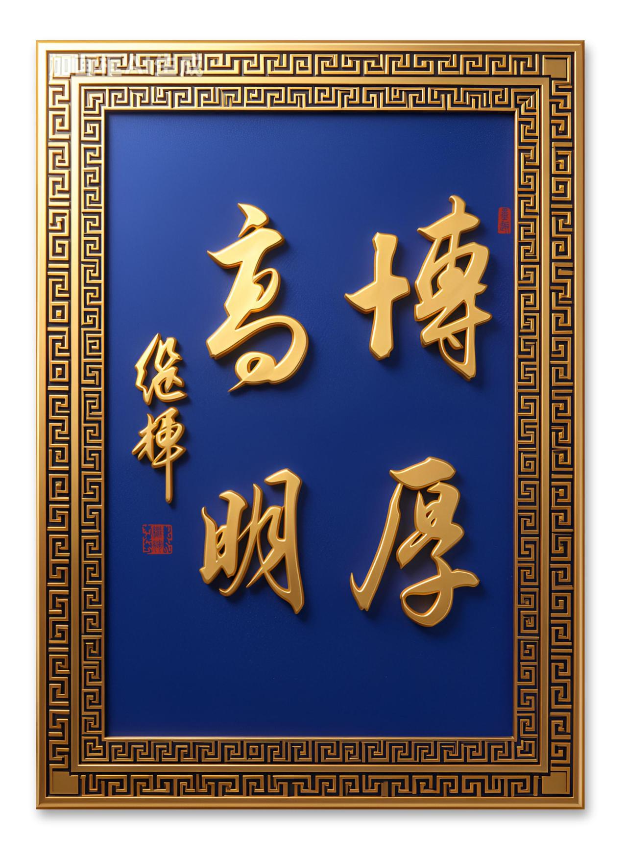 逛曲阜孔庙，在大成殿附近的碑刻里撞见“博厚高明”四个字，瞬间就戳中了。
之前读中