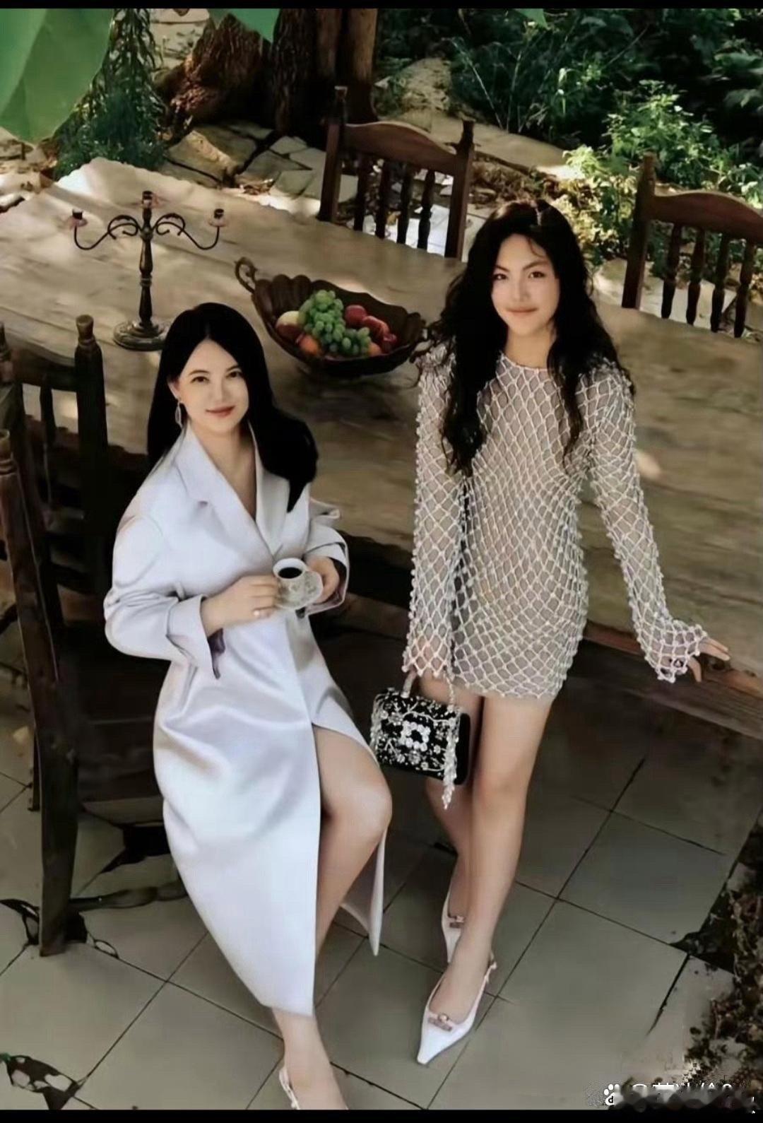 李湘和王诗龄的合影，谷燕和谷爱凌的照片，都充满了欧美贵族的气息 ​​​
