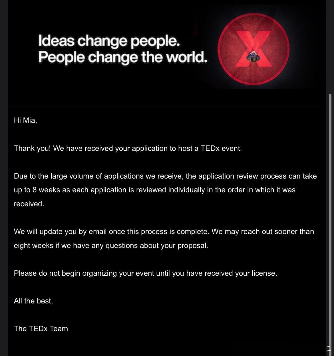 TEDx桂林  新一届持牌申请完成☑️上半年忙忙碌碌没时间筹备下半年继续一起愉快