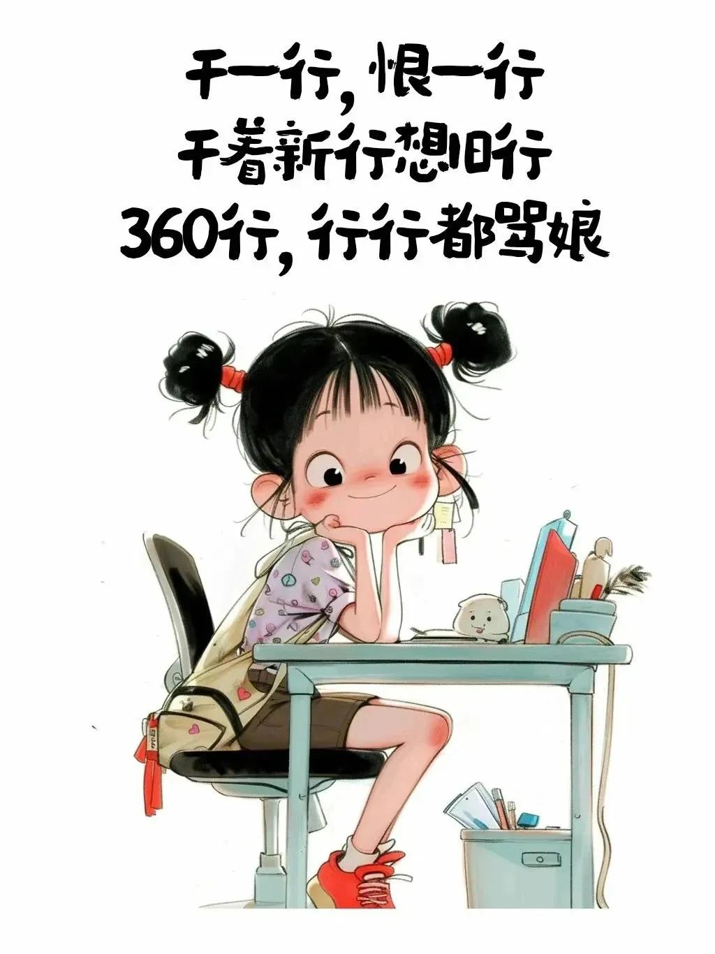 搞笑漫画：360行，行行都骂娘[笑][来看我]搞笑漫画分享 漫画，搞笑幽默 毒鸡