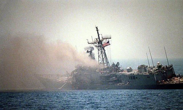 美国海军在世界各大洋横行霸道那么多年，原来也有阴沟里翻船的时候。那是1987年的