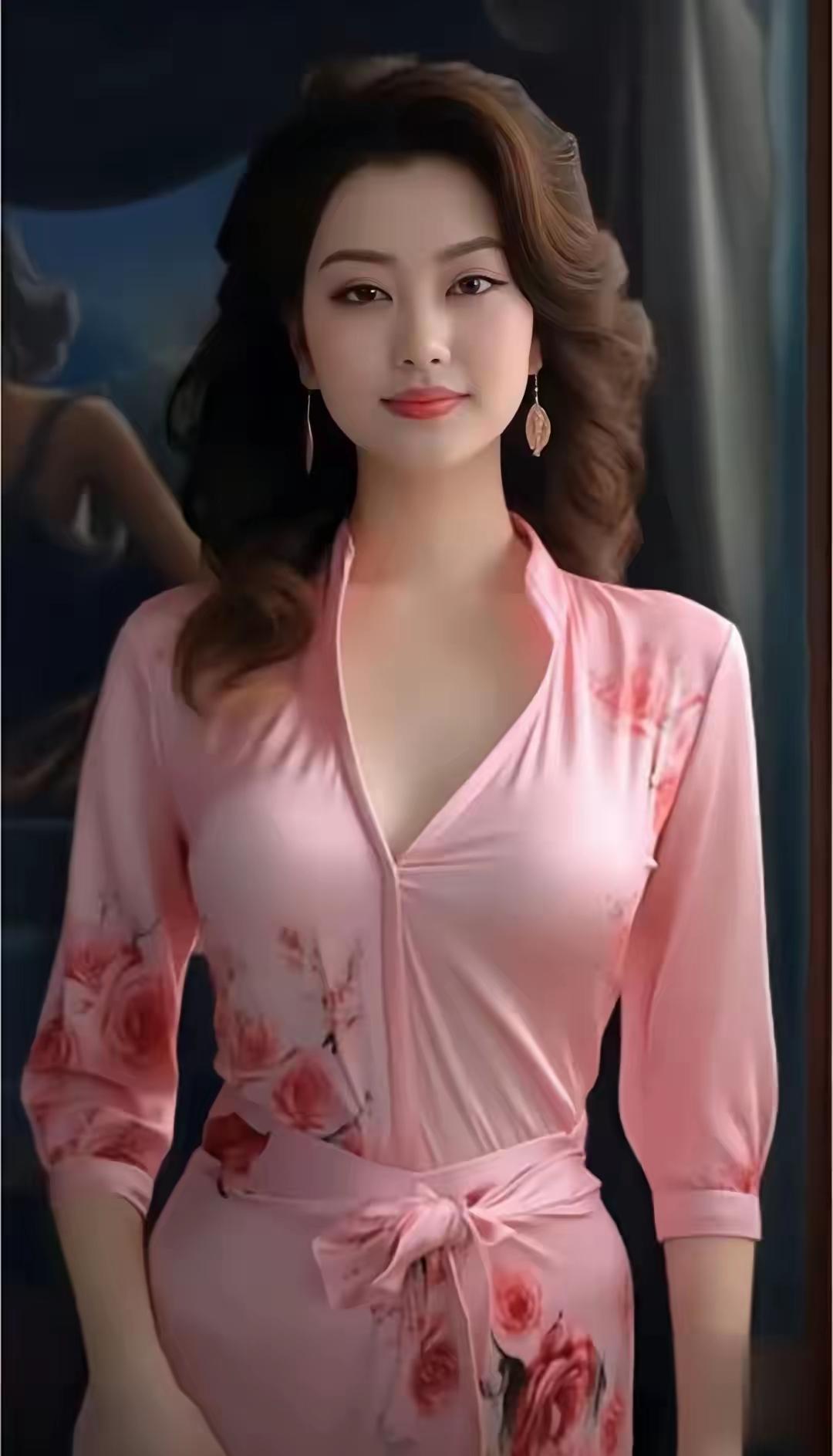 山坡羊·粉裳凝香
粉罗裁样，
云霞轻荡，
花枝暗缀香盈巷。
笑生光，韵流芳。
晓