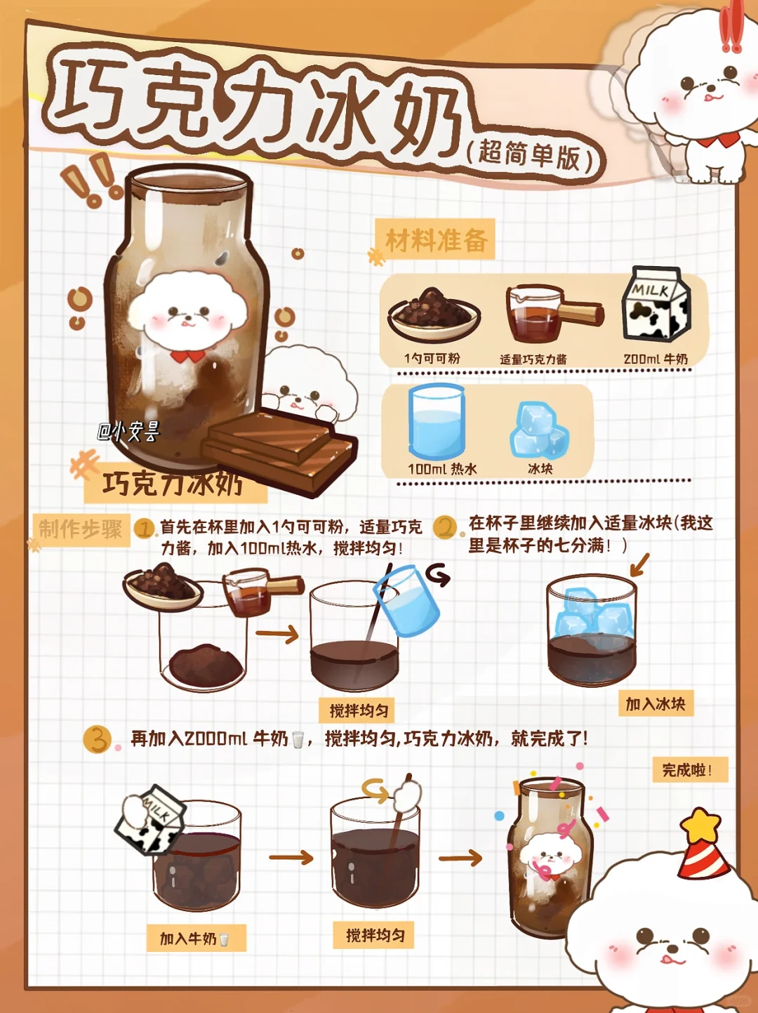 3⃣️分钟做好奶茶店🔥头牌！俺妹全部喝光光🍫