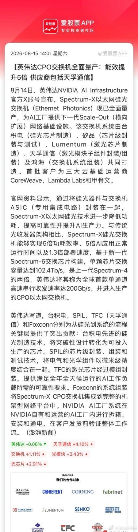 周末除了电影《牛来》，没有太多热度的新题材！要说催化比较多的还是科技：1、英伟达