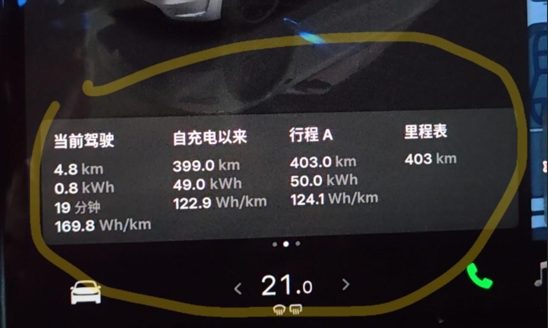 5月17日生产21日提车的特斯拉modely（单长）高速100-110，400公