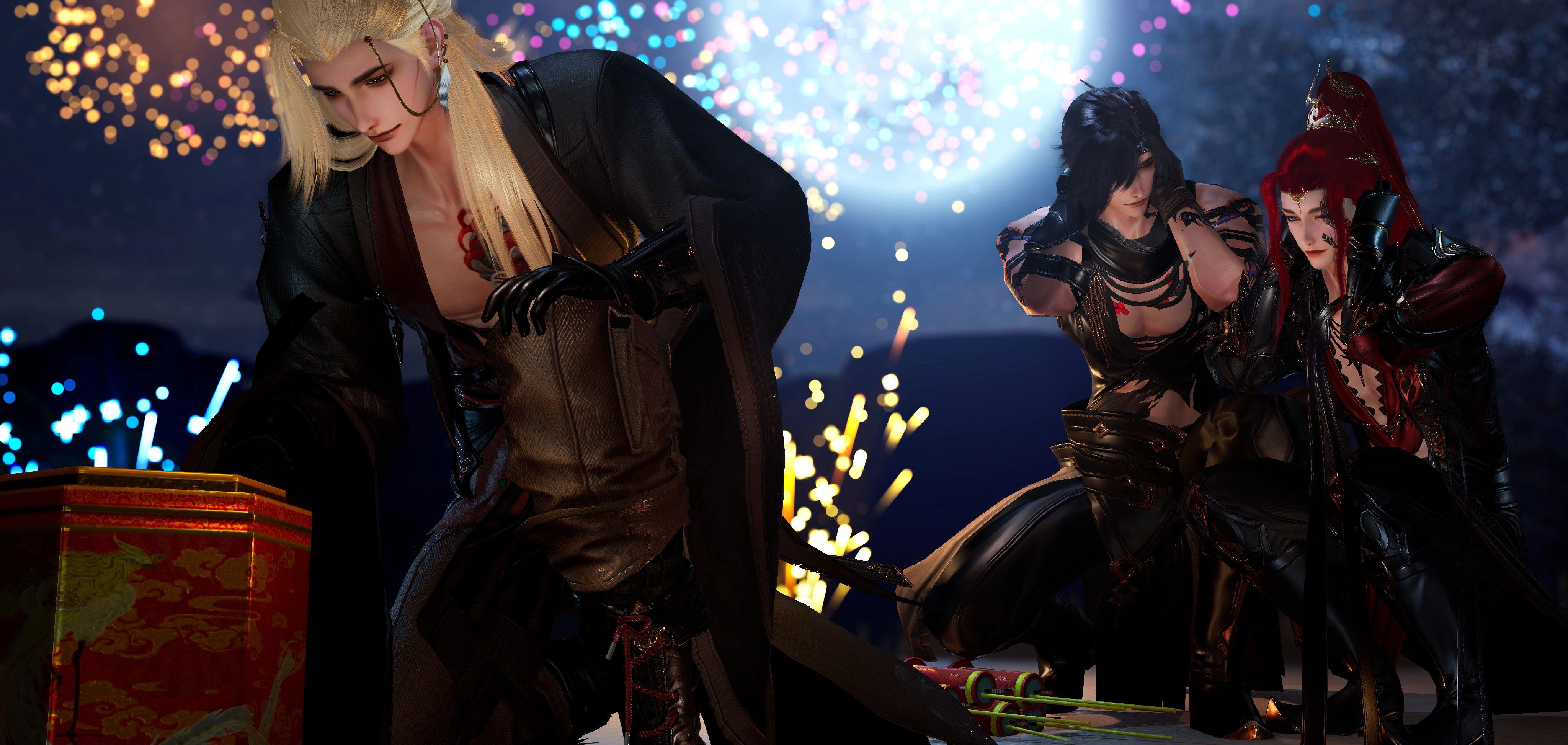 在烟花声中迎接与你的下一年。     耳畔响起烟花爆竹声 是我们新的序章