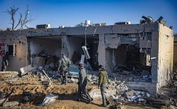 以色列阿拉德遭袭后的画面 ​​​