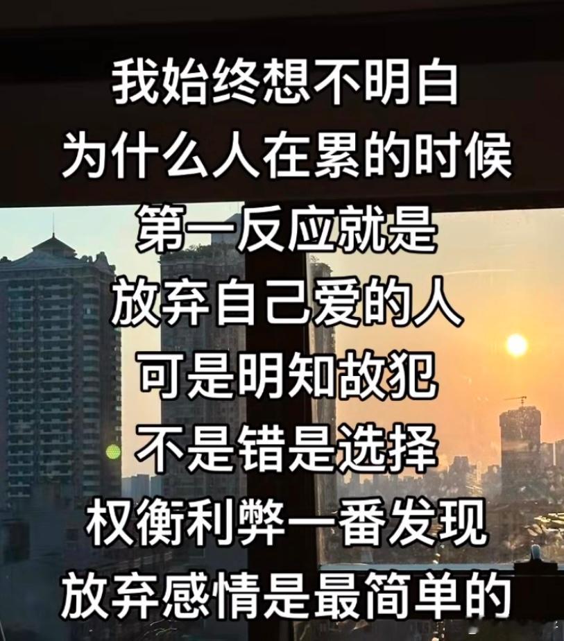 人在最无力的时候 是没有爱人的能力的 