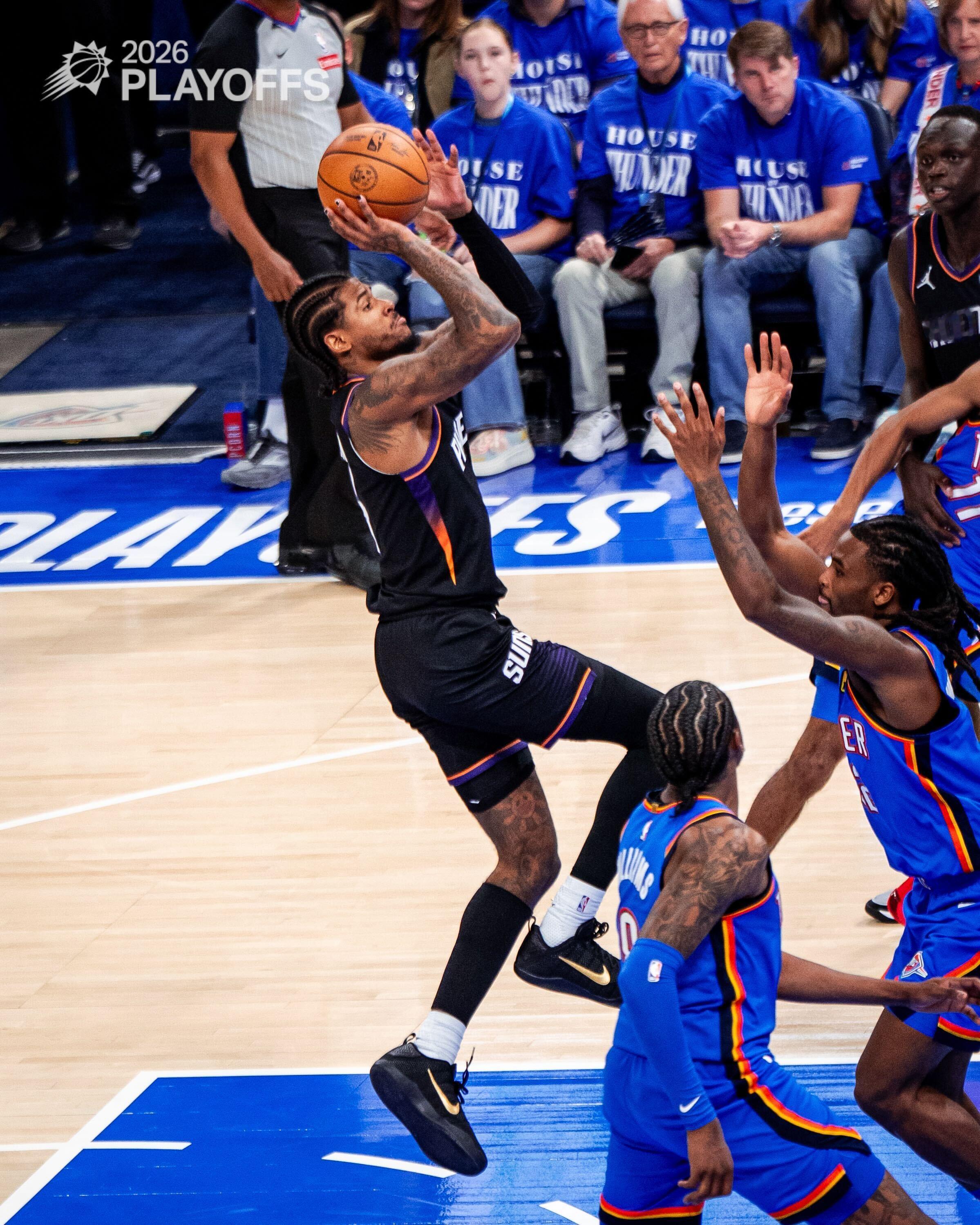 JG 展现个人能力，突破中投得手菲尼克斯太阳 ｜太阳vs雷霆