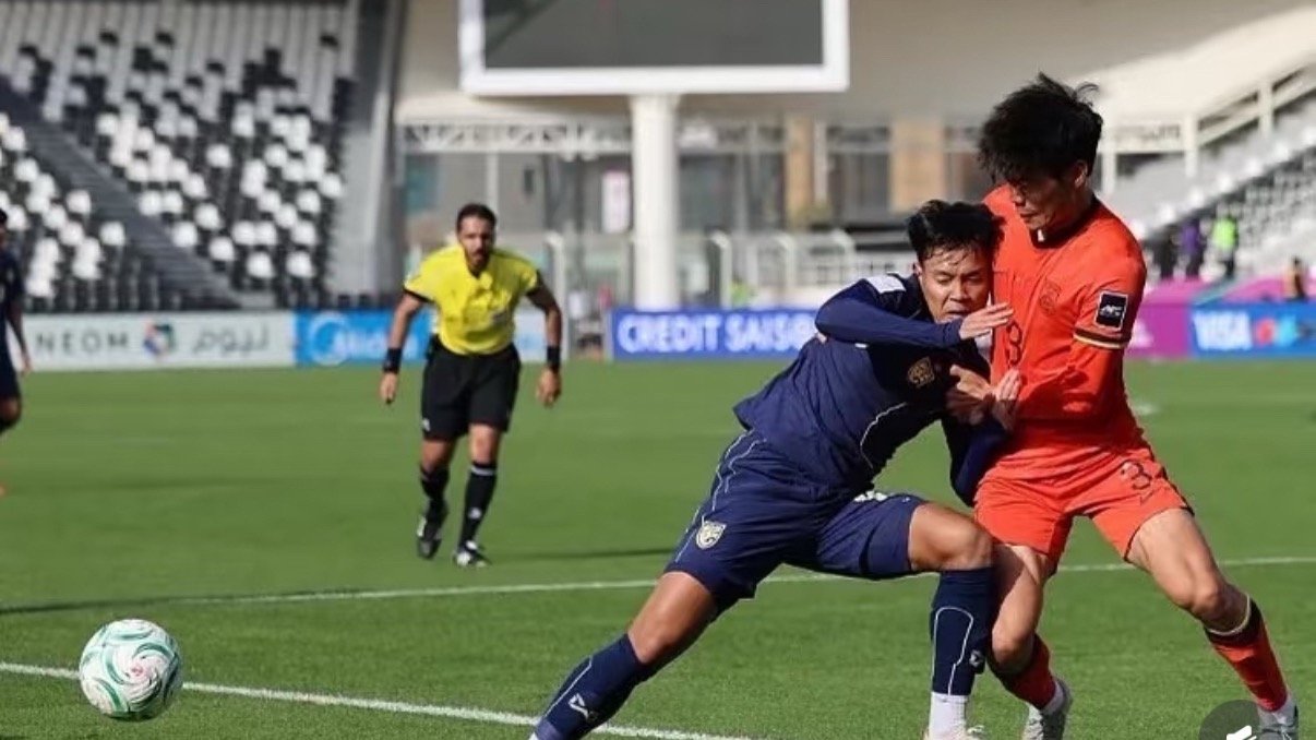 u23国足vs泰国u23 U23亚洲杯小组赛末轮，中国U23 0-0战平泰国U2