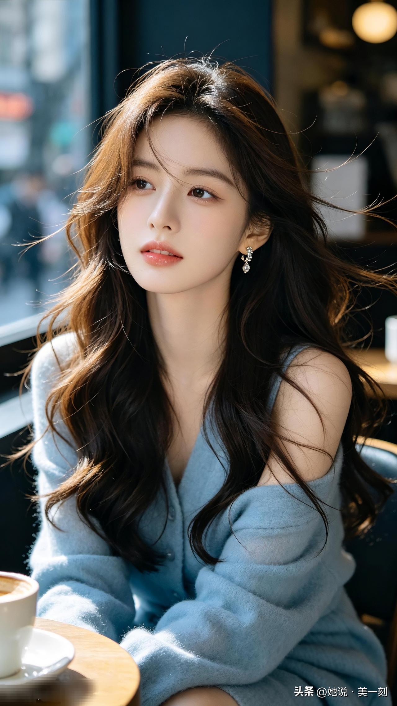 窗边咖啡馆，少女心事，暖阳洒落，时光静好。