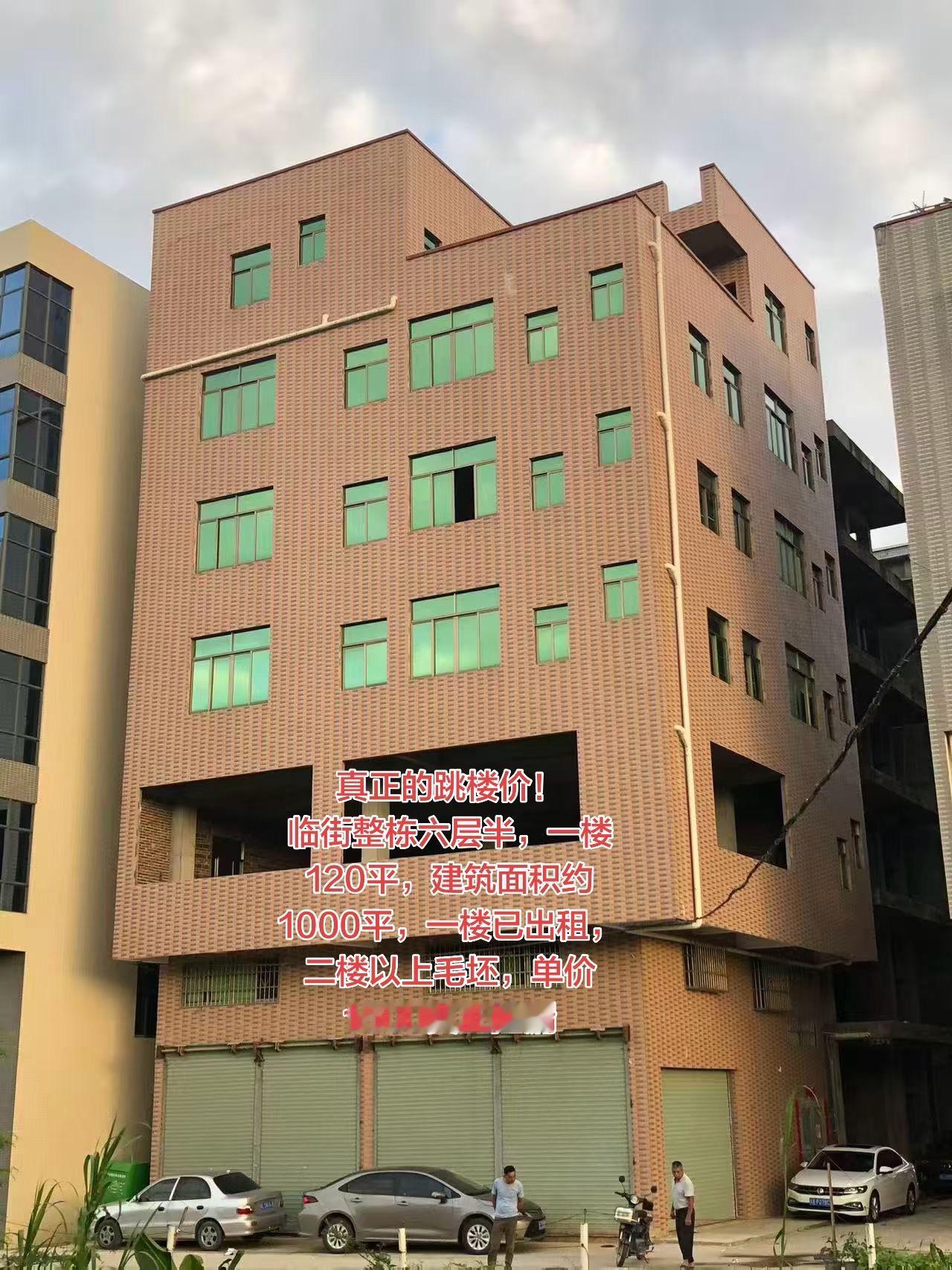 真正的跳楼价！
临街整栋六层半，一楼120平，建筑面积约1000平，一楼已出租，