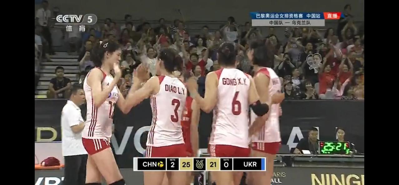 2023年女排奥运资格赛A组战罢两轮后中国女排以2胜积6分暂排第1，塞尔维亚女排