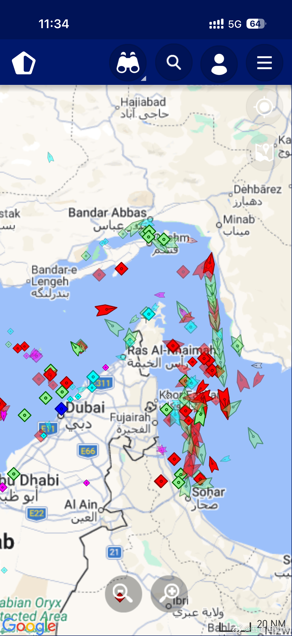 北京时间今天2026年3月14日上午11:36，现在这个时间点的霍尔木兹海峡的实