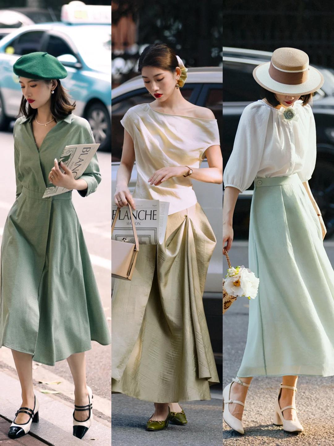 #夏日生活打卡季#🌿夏日绿意盎然，衣橱也要焕新颜！👗
这个夏天，不妨让绿色成