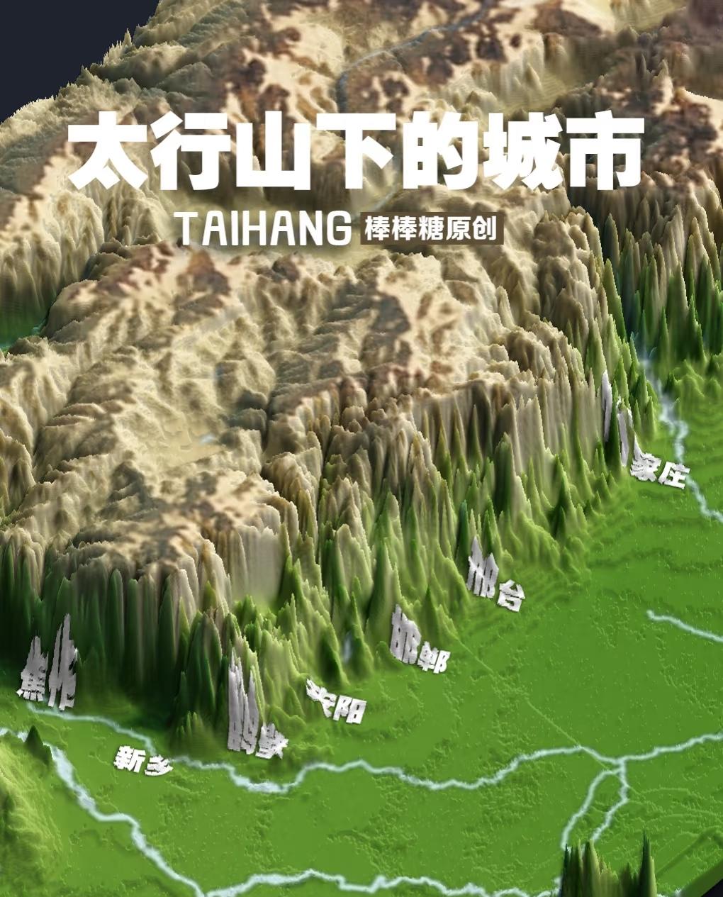 太行山下的城市太行山