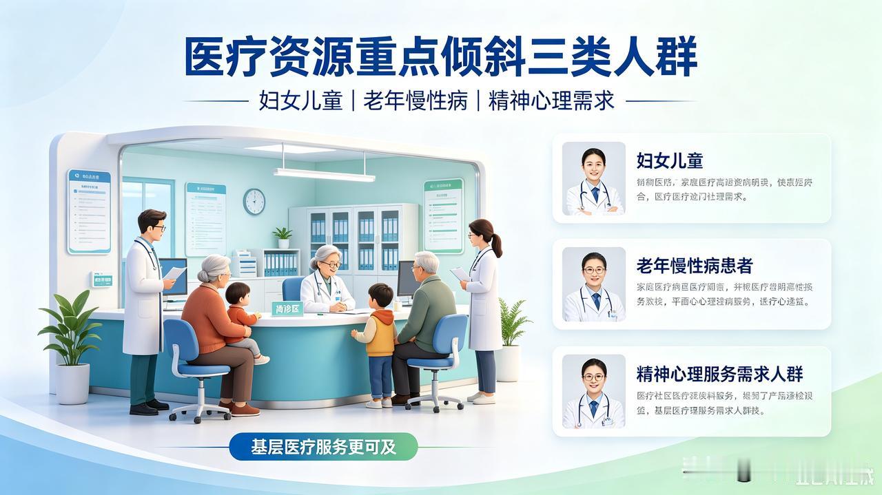 未来5年医疗资源重点倾斜这三类人群
 
未来五年，国内医疗服务资源会出现明显调整