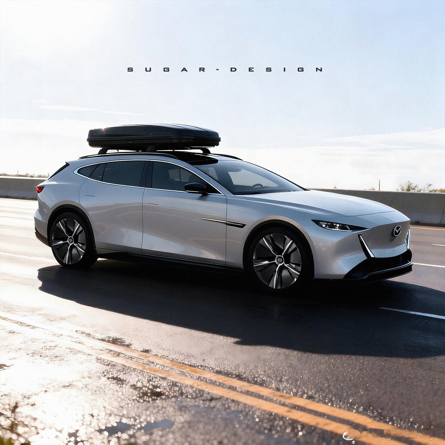 新车前沿预览我与汽车的日常 马自达Vision X 轿跑车挺好看，那基于这个设计