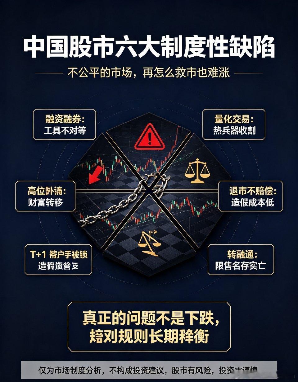 A股 股市真相 散户 资本市场 制度改革中国股市六大制度性缺陷深度剖析：不公平的