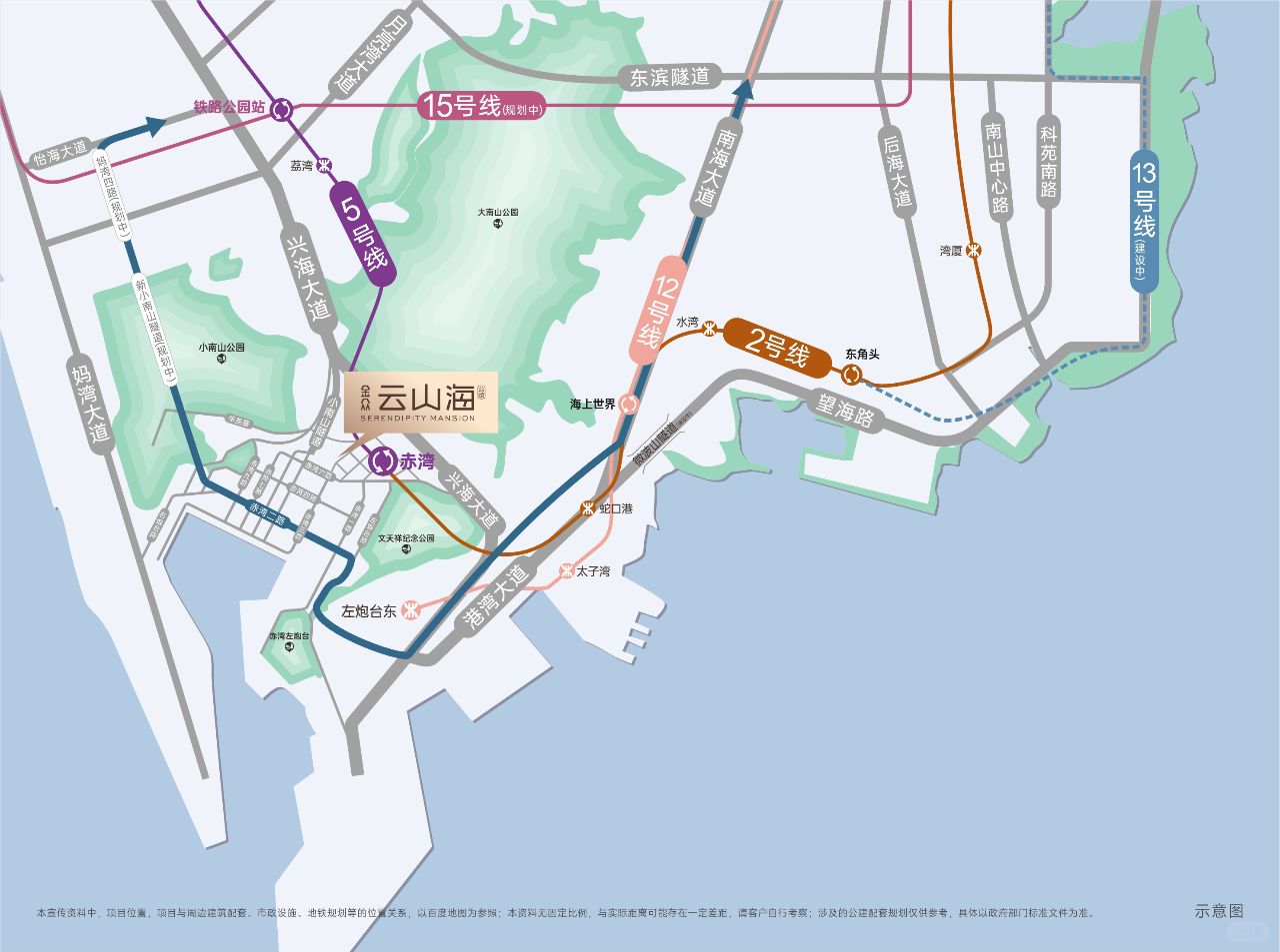 南山蛇口赤湾金众云山海踩盘总结