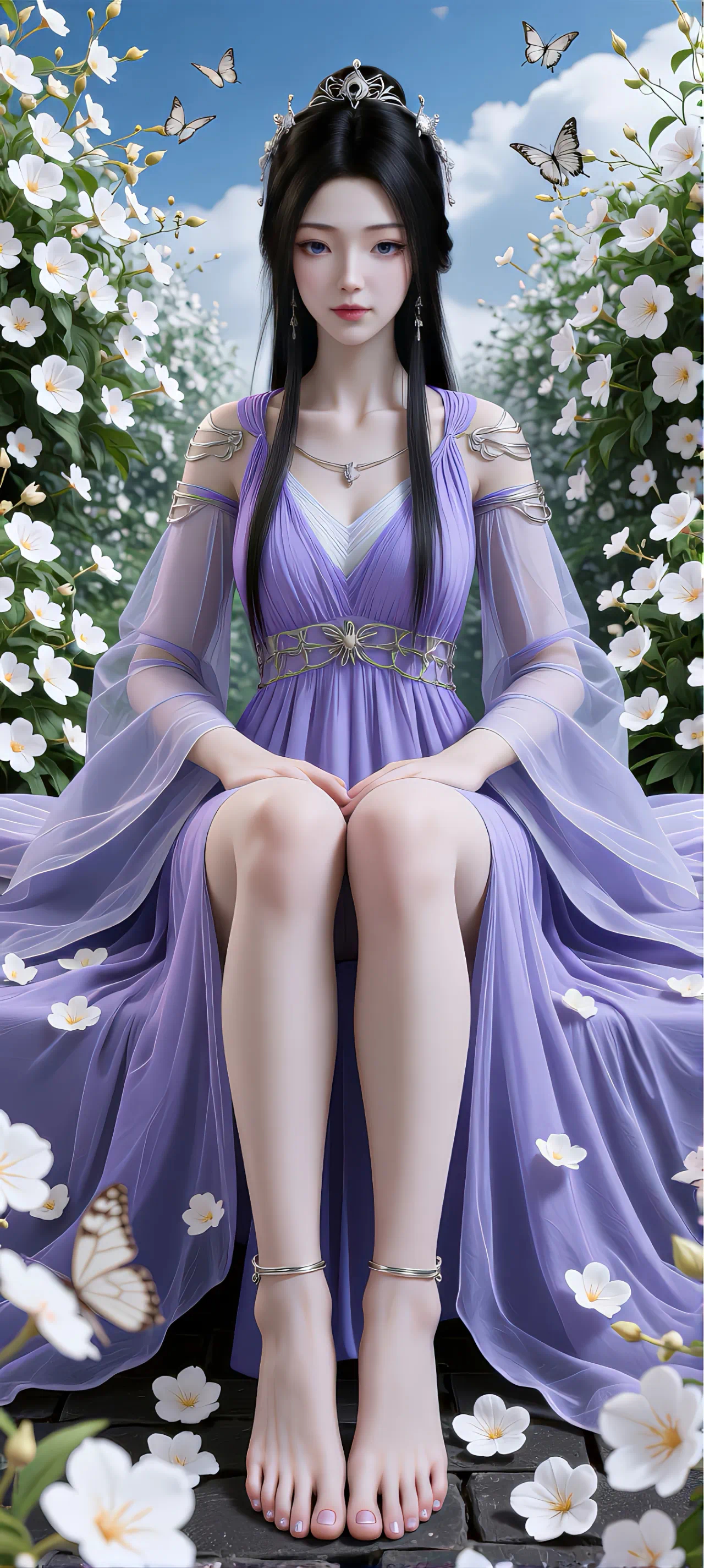 凡人修仙传  紫灵仙子【精美壁纸】紫纱轻抚最美人！国产动漫 ​​​