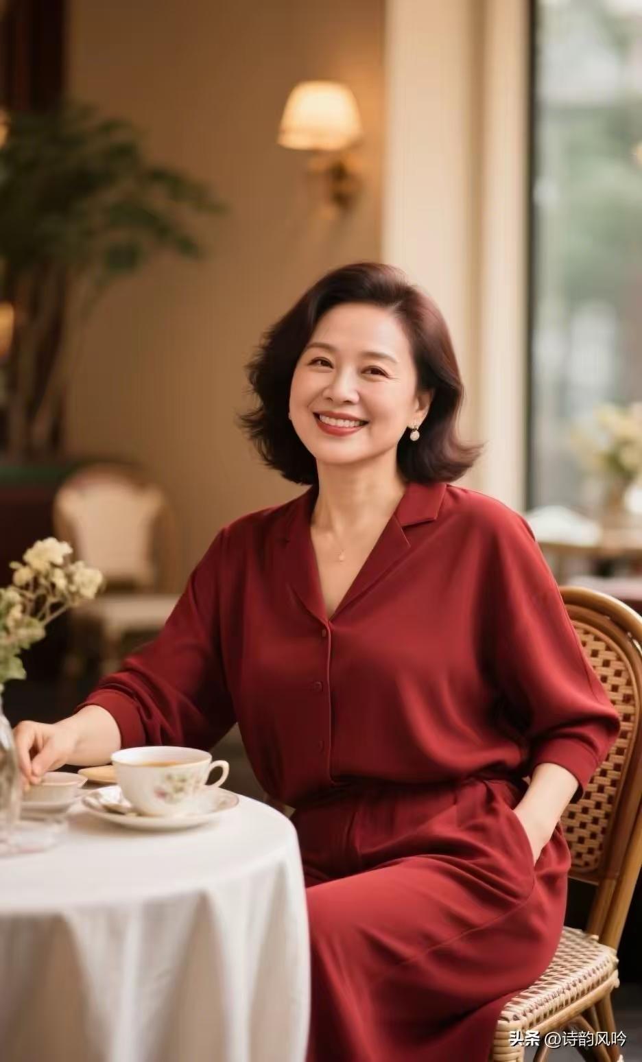 四块玉·老来风雅
着红袍，容颜俏，
闲倚窗前煮香醪。
千金难买流年好，
兴致高，