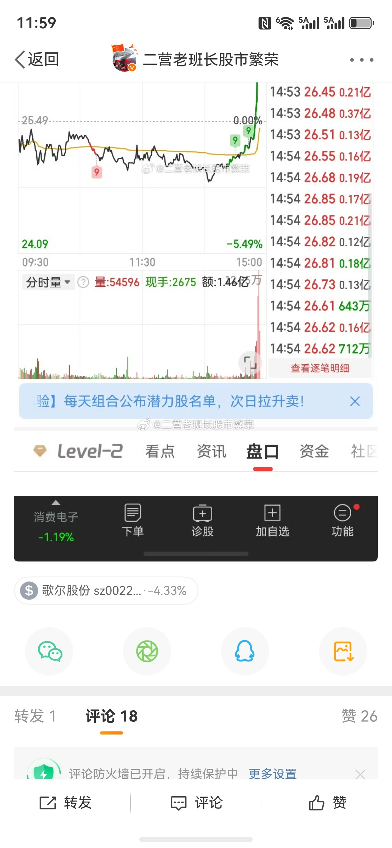 股票   朋友们，大家多点赞哈，给我点赞的铁粉都是我的精神股东向各位精神股东汇报