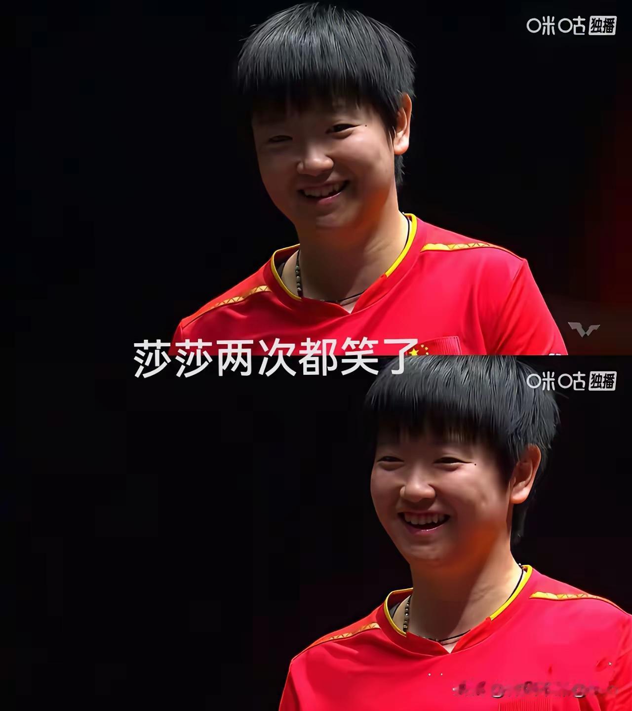 莎局的赛点
上帝也来凑热闹～
第六局
莎莎10:7领先
陈幸同连续两个擦边儿
看