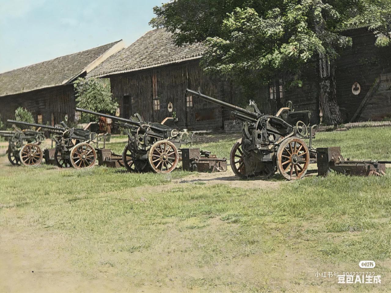 民国时期，从国外购置的苏罗通小口径机炮运至越南准备入境
