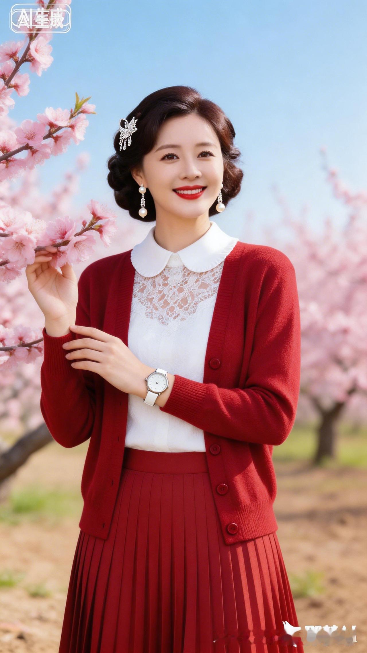 春日穿搭指南：红白相间，甜美优雅，尽显女性魅力！🌸💄