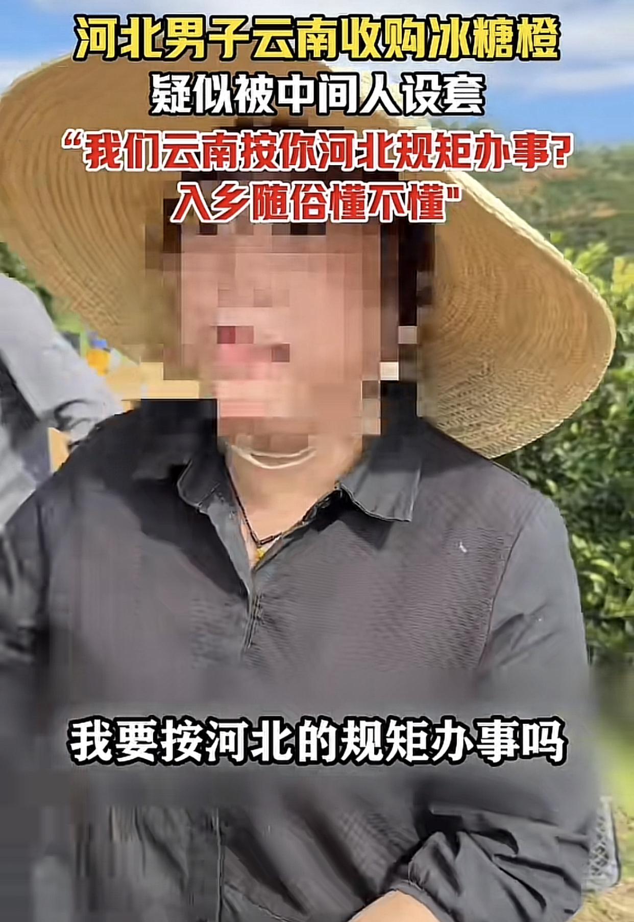 前面宁夏西瓜还没卖完，后面又来了个云南哀牢山规矩姐代买冰橙就要入乡随俗听她办事。