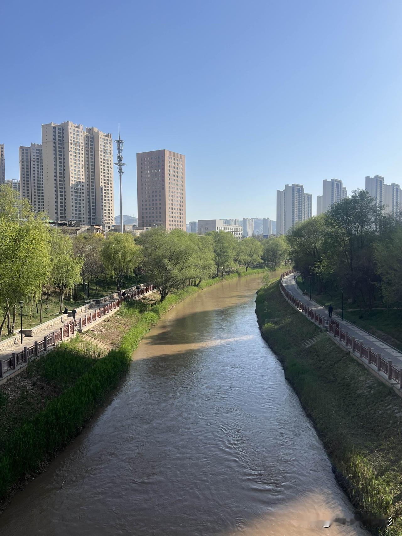 天气渐暖，去室外散步。自带茶水，少量零食，沿黄河边走，看水赏景，既增加了运动，又