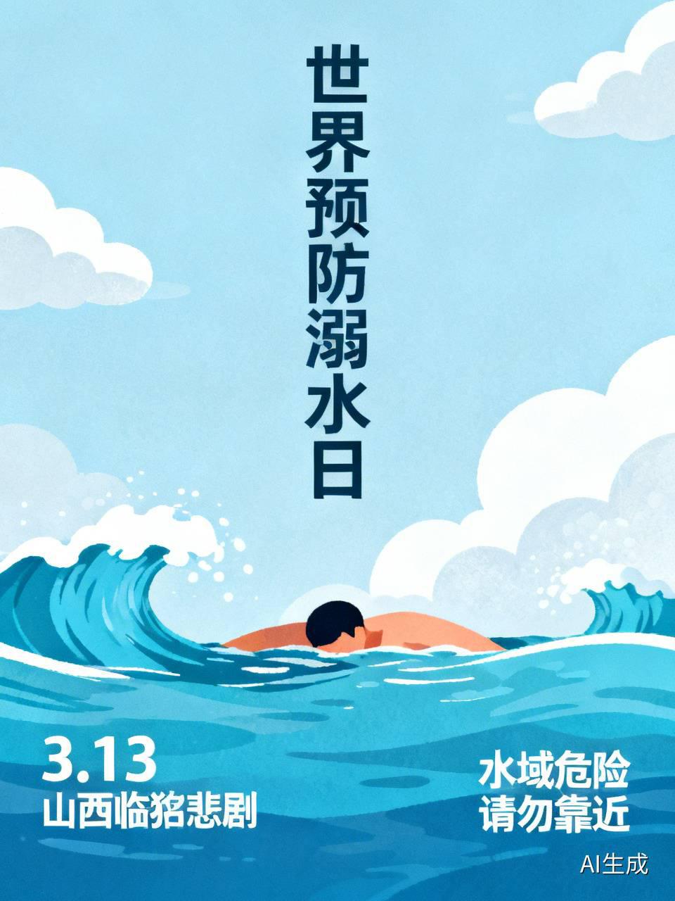 7月25日是世界预防溺水日，可就在今年3月13日，山西临猗庙上乡发生了一起令人痛