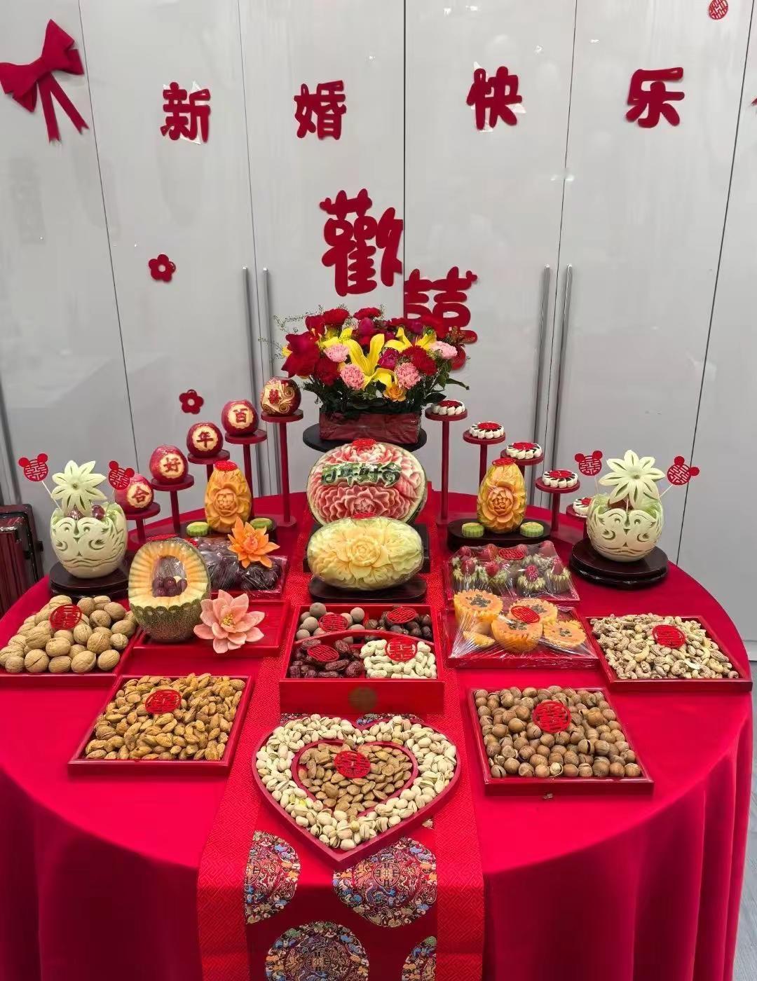 一桌喜果，一生幸福，❤️喜庆宴席摆盘布置，望都/安国/唐县/顺平备婚的均可，用心