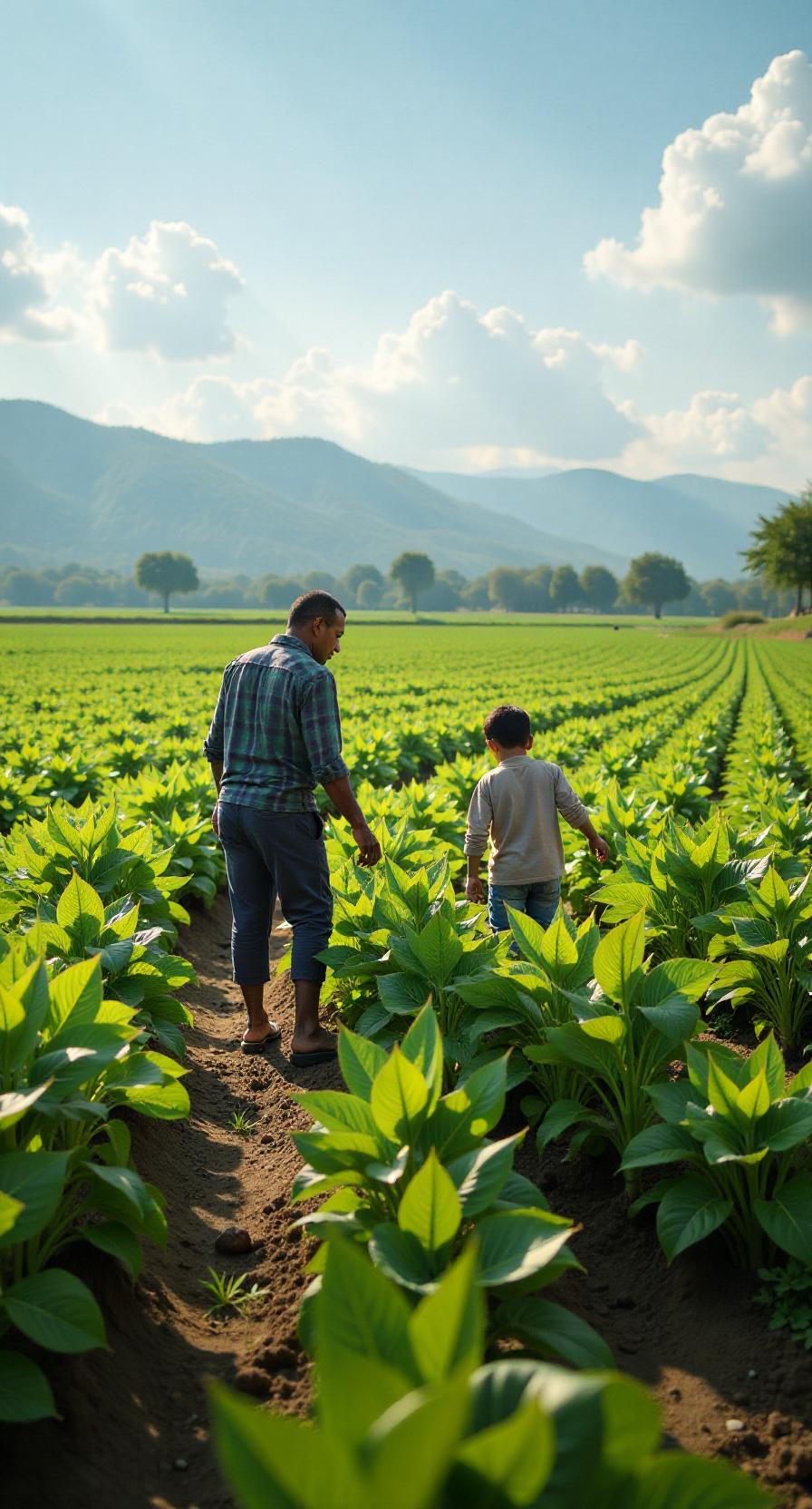 《勤耕得功》
一分耕耘一分功，
分分厘厘在躬行。
他人勤垦培新土，
更需施肥搭竹