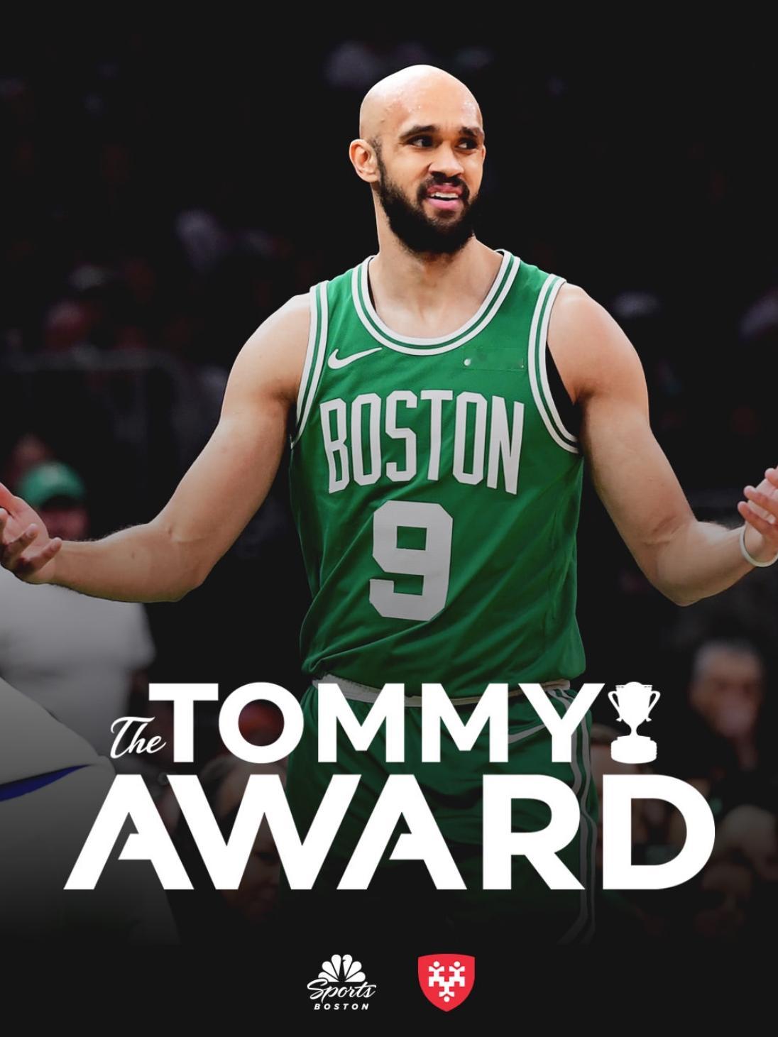 凯尔特人国度  今日比赛【 The Tommy Award 】 得主 : Der