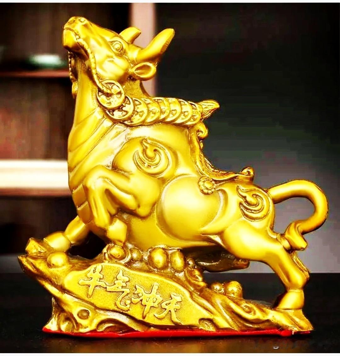 牛气冲天，事业腾飞。