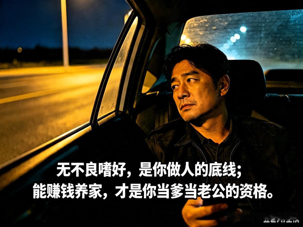 不抽烟不喝酒就敢称好男人？别逗了，兜里没钱的男人，连吵架都不配大声！

常听人一