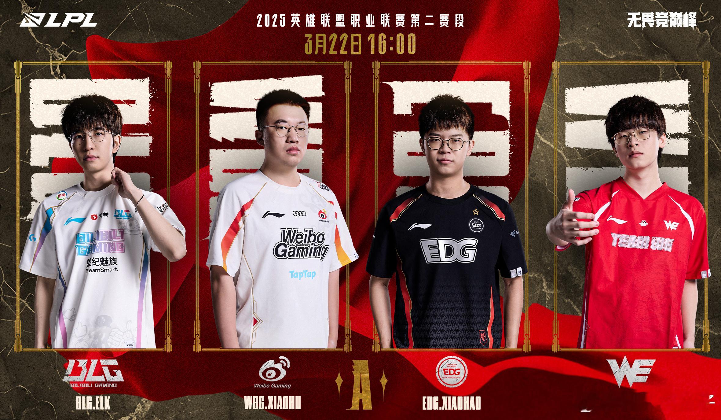 第二赛段A组第一轮循环赛战果：BLG 3-0WBG 2-1EDG 1-2WE 0