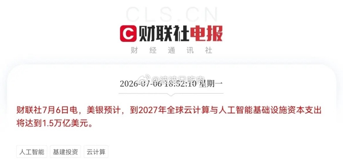 利好来了！美银最新的预测炸了晚间6点52分，美银发布了一条让全市场都兴奋不已的大