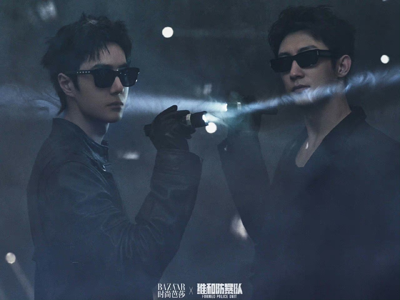 #黄景瑜王一博爆改和平鸽鸽# 都来看黄景瑜和王一博的芭莎双人大片！！墨镜🕶➕皮