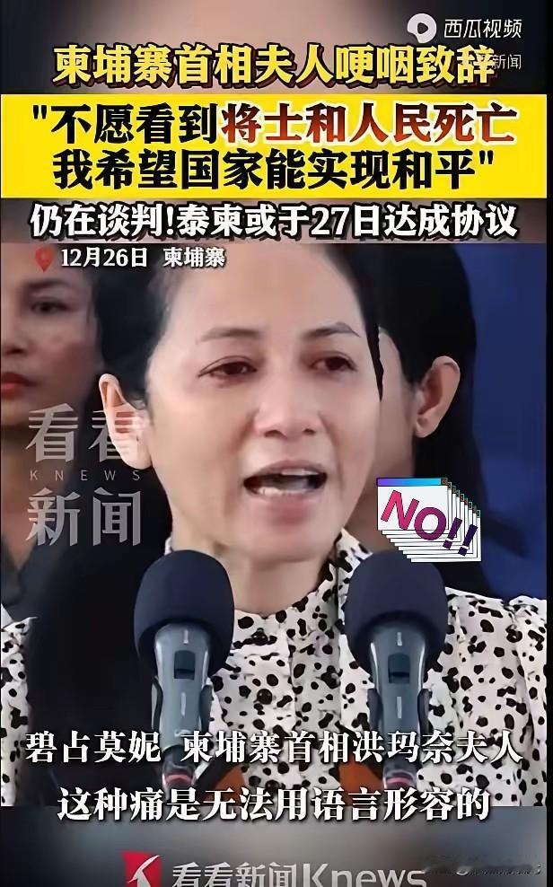 洪玛奈夫人这一哭，梨花带雨，说是为了和平，为了苍生。

可底下观众不买账啊，清一