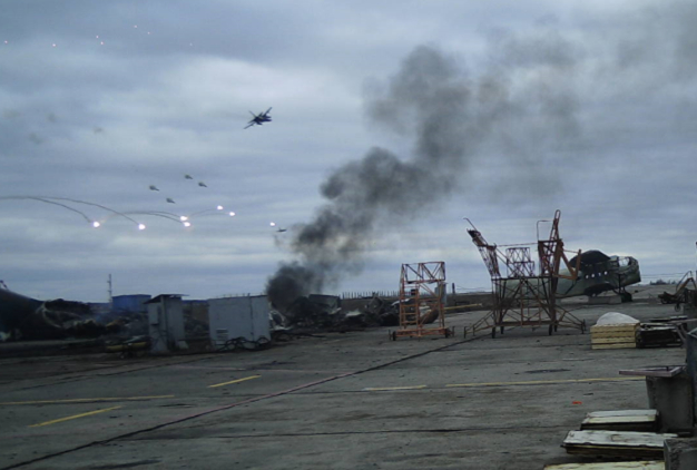 还有人记得这个画面吗？俄乌战争四周年 安东诺夫机场争夺战其间，2架乌军Su-24