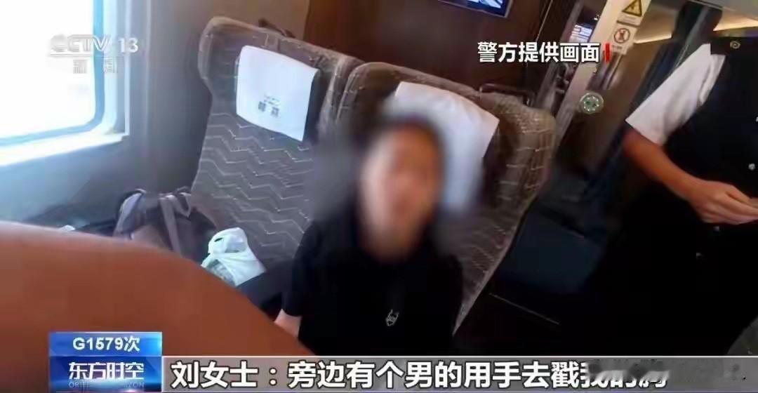 “色胆包天！”北京，女子坐高铁，休息时，一男子趁她不注意，伸出咸猪手，碰触她的胸