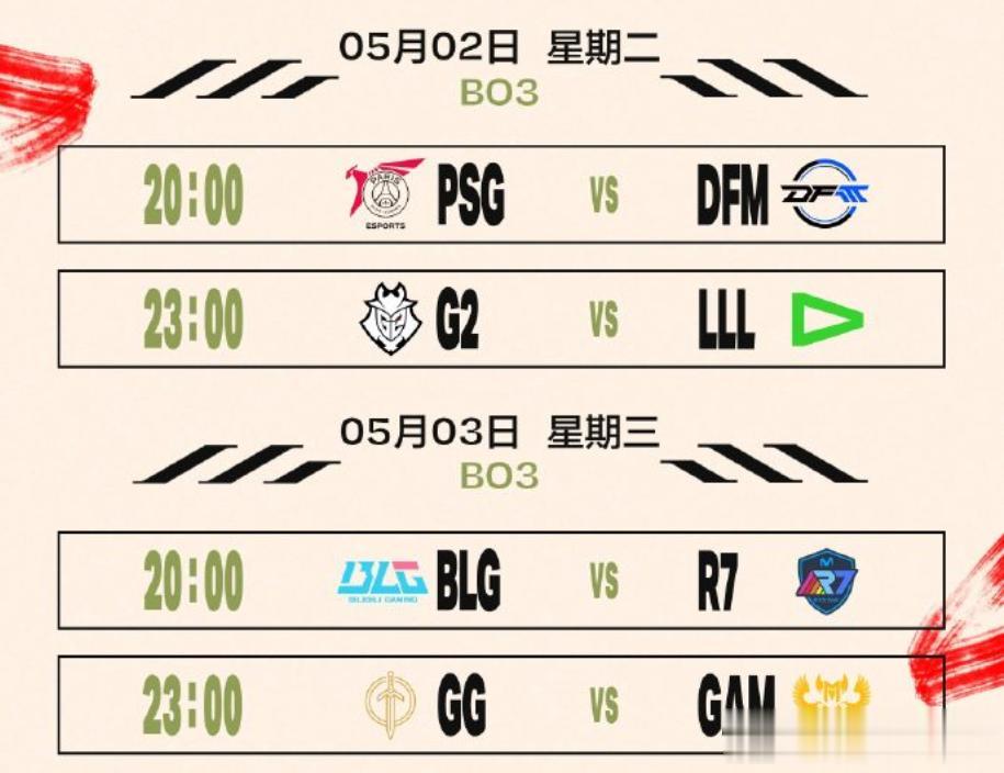 MSI入围赛赛程公布！BLG将在5月3日迎战R7

MSI官方赛程发布，揭幕战是