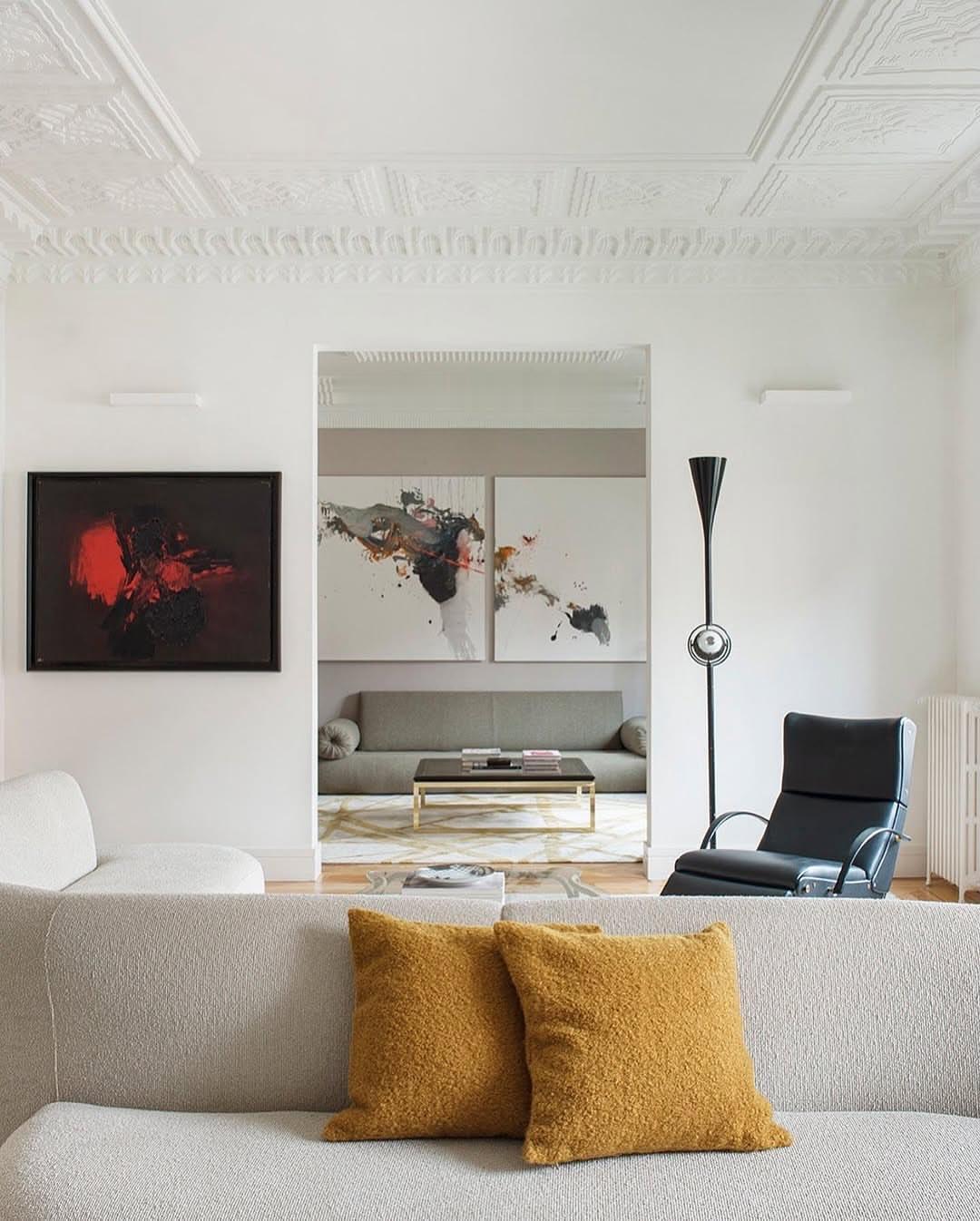 马德里住宅｜原始肌理+优雅质感，慵懒又高级✨如何打造有质感的高级家居空间? 家居